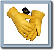 Men's
Lined
Piece Deerskin Gloves
